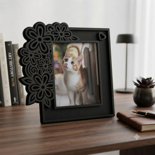 Cadre photo floral