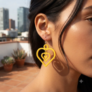 Boucle d'oreille en coeur