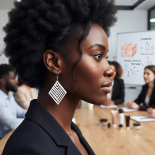 Boucle d'oreille géométrique