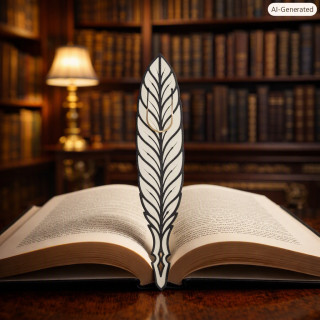 Marque-page en forme de plume