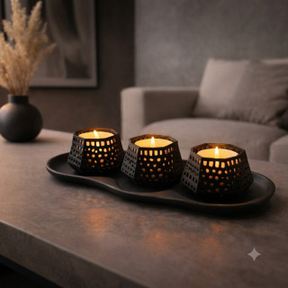 Plateau triple chandelles
