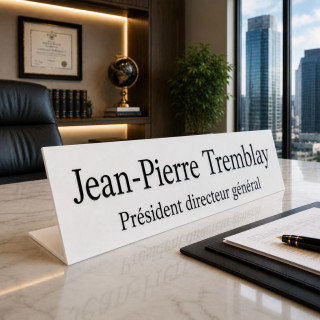 Plaque nominative personnalisée