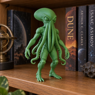 Poulpe extraterrestre vert