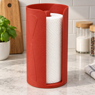 Porte-essuie-tout cristal – Rouge