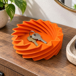 Plateau vide-poche spiralé
