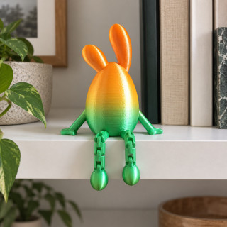 Lapin œuf articulé