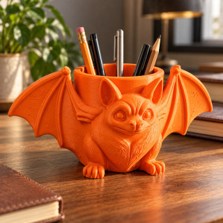 Porte-crayons chauve-souris