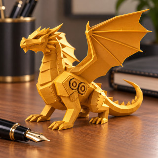 Petit dragon steampunk