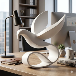 Scuplture d'oiseau gracieux