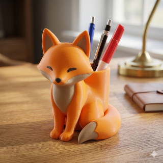 Pot à crayon Renard