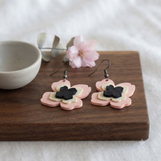 Boucles d'oreilles en fleur